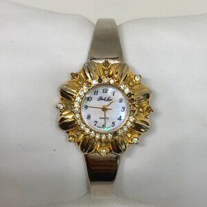 Womens Park Lane Gold Tone Watch Swarovski Crystal Bracelet New Battery Runs Womens Park Lane Gold Tone Watch Swarovski Crystal Bracelet  main image 4